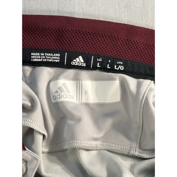 Adidas Texas A & M Aggies Short Sleeve Gray Climalite Polo Men's Large NCAA - Picture 4 of 9
